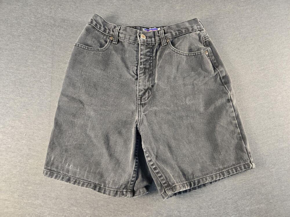 Northcrest Shorts Womens 8 Gray High Rise Denim vintage 90s Mom cotton